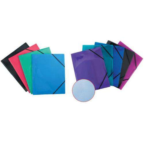 Папка пл. на резинке Erich Krause прозрачн.DIAGONAL14392 ассорти