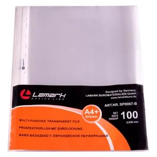 Папка - вкладыш А4 +, , LAMARK